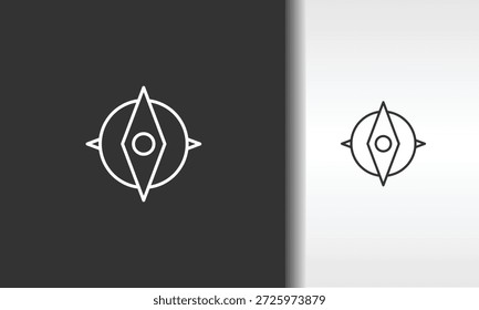 Ilustração De Símbolo Isolado De Vetor, Ícone Ou Sinal De Logotipo De Navegação