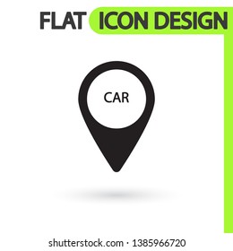 Navigation  vector icon , lorem ipsum Flat design
