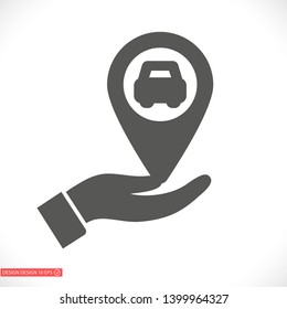 Navigation  vector icon , lorem ipsum Flat design