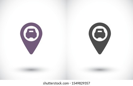 Navigation vector icon , lorem ipsum Flat design