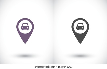 Navigation vector icon , lorem ipsum Flat design