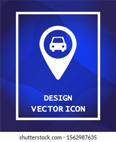 Navigation vector icon , lorem ipsum Flat design