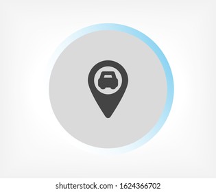 Navigation vector icon , lorem ipsum Flat design