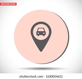 Navigation vector icon , lorem ipsum Flat design