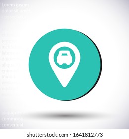 Navigation  vector icon , lorem ipsum Flat design