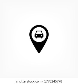 Navigation vector icon , lorem ipsum Flat design