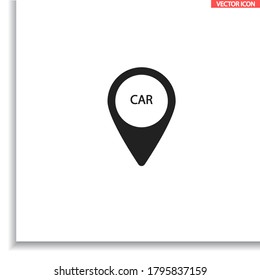 Icono del vector de navegación, lorem ipsum Diseño plano