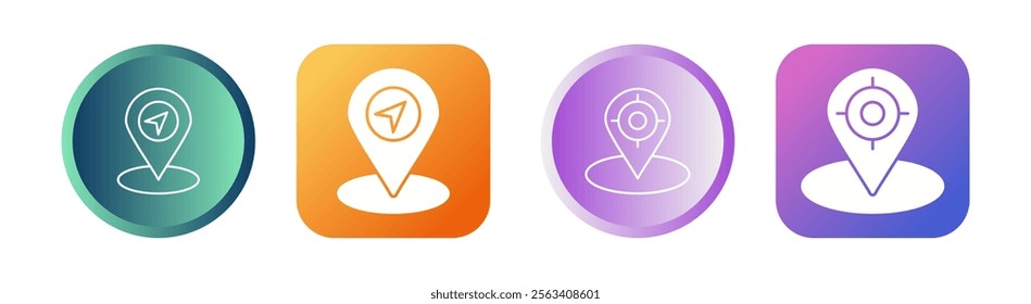 Navigation Vector Icon on White Background