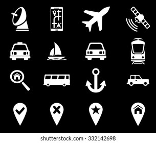 Navigation vector icon set