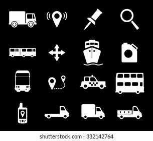 Navigation vector icon set