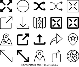 navigation vector icon set such as: networking, no, wrong, cartography, close, art, network, social, website, refresh, controller, redo, dimensions, star, collection, mathematical, minus, message