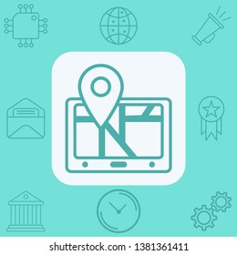Navigation vector icon sign symbol
