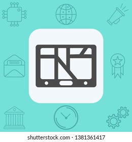 Navigation vector icon sign symbol