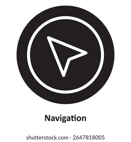 Navigation Vector Icon which can easily modify or edit
