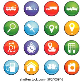 navigation vector icons for user interface design