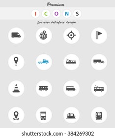 Navigation  vector icons for web sites and user interface