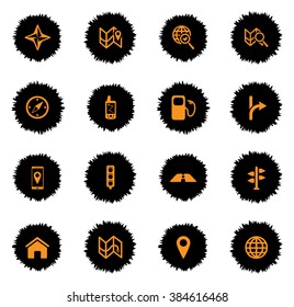 Navigation vector icons for web sites and user interface