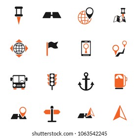 navigation vector icons for web and user interface design