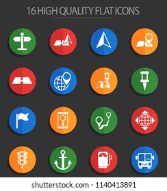 navigation vector icons for web and user interface design