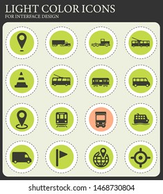 Navigation vector icons for web and user interface design