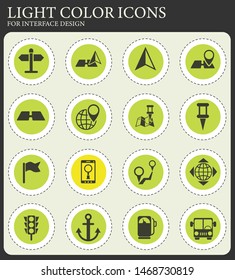 navigation vector icons for web and user interface design