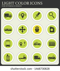 Navigation vector icons for web and user interface design