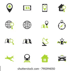navigation vector icons for web and user interface design