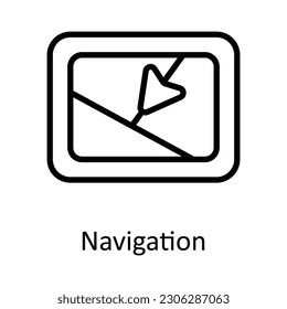 Navigation  vector     outline Icon Design illustration. Location and Map Symbol on White background EPS 10 File