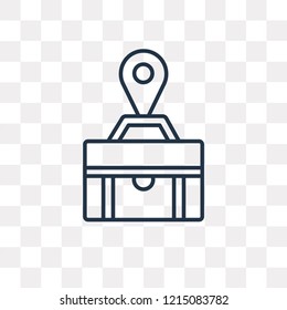 Navigation vector outline icon isolated on transparent background, high quality linear Navigation transparency concept can be used web and mobile