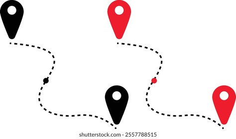 navigation vector Road map vector location identify sign