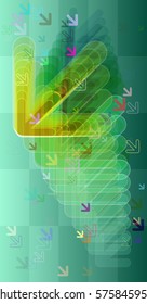 navigation vector template