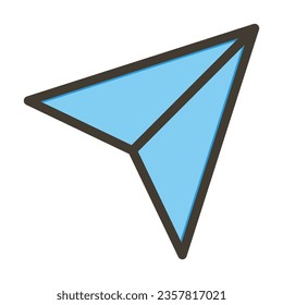 Navigation Vector Thick Line Filled Colors Icon For Personal And Commercial Use.
