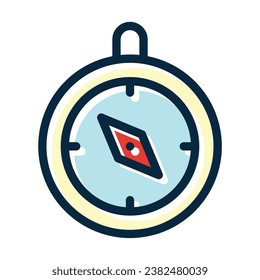 Navigation Vector Thick Line Filled Dark Colors Icons For Personal And Commercial Use.

