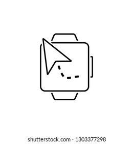 Navigation, watch icon. Element of Web Navigation icon for mobile concept and web apps. Detailed Navigation, watch icon can be used for web and mobile