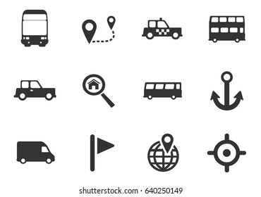 navigation web icons for user interface design