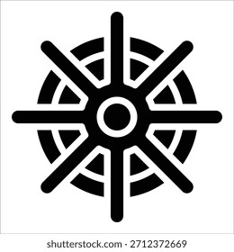 Navigation Wheel Icon Element For Design