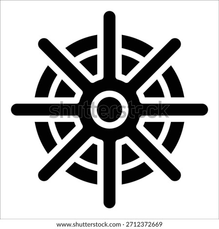 Navigation Wheel Icon Element For Design