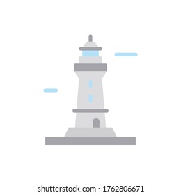 Navigational, lighthouse icon. Simple color vector elements of pharos icons for ui and ux, website or mobile application