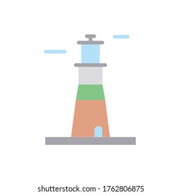 Navigational, lighthouse icon. Simple color vector elements of pharos icons for ui and ux, website or mobile application