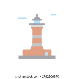 Navigational, lighthouse icon. Simple color vector elements of pharos icons for ui and ux, website or mobile application