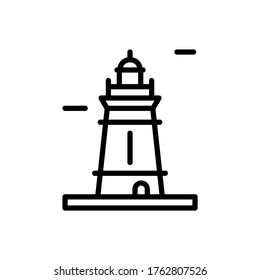 Navigational, lighthouse icon. Simple line, outline vector elements of pharos icons for ui and ux, website or mobile application