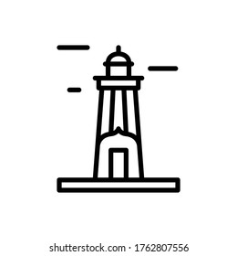 Navigational, lighthouse icon. Simple line, outline vector elements of pharos icons for ui and ux, website or mobile application