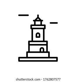 Navigational, lighthouse icon. Simple line, outline vector elements of pharos icons for ui and ux, website or mobile application