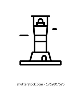 Navigational, lighthouse icon. Simple line, outline vector elements of pharos icons for ui and ux, website or mobile application