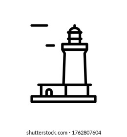 Navigational, lighthouse icon. Simple line, outline vector elements of pharos icons for ui and ux, website or mobile application