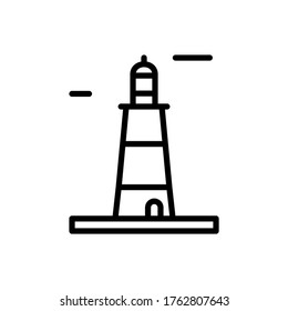 Navigational, lighthouse icon. Simple line, outline vector elements of pharos icons for ui and ux, website or mobile application