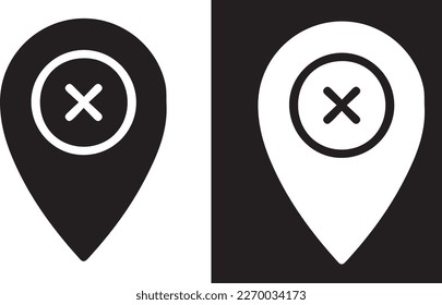 Navigational Location Pin Pointer icon vector design 