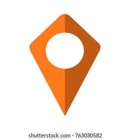 Navigational marker icon, navigational mark. Vector object icon, graphic design in a flat style isolated on white background. 