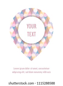 Navigational sign with space for your text. Vector illustration