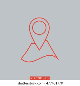 Navigator guide icon, vector best flat icon, EPS